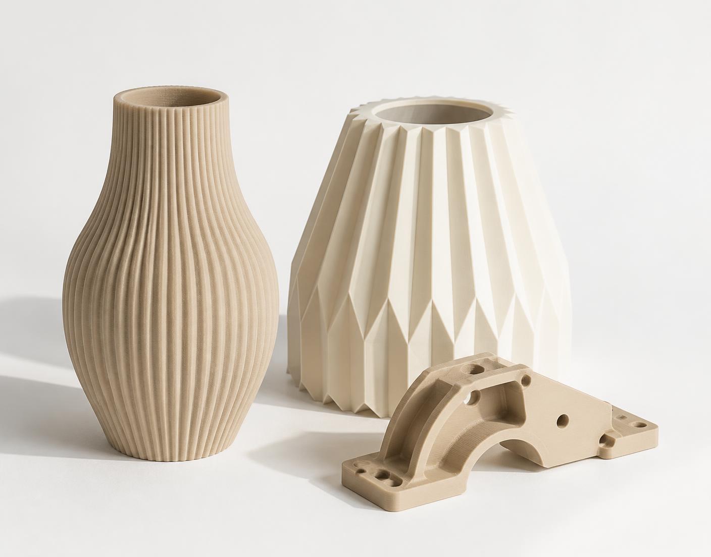 Modern gefertigte 3D-Druck-Produkte